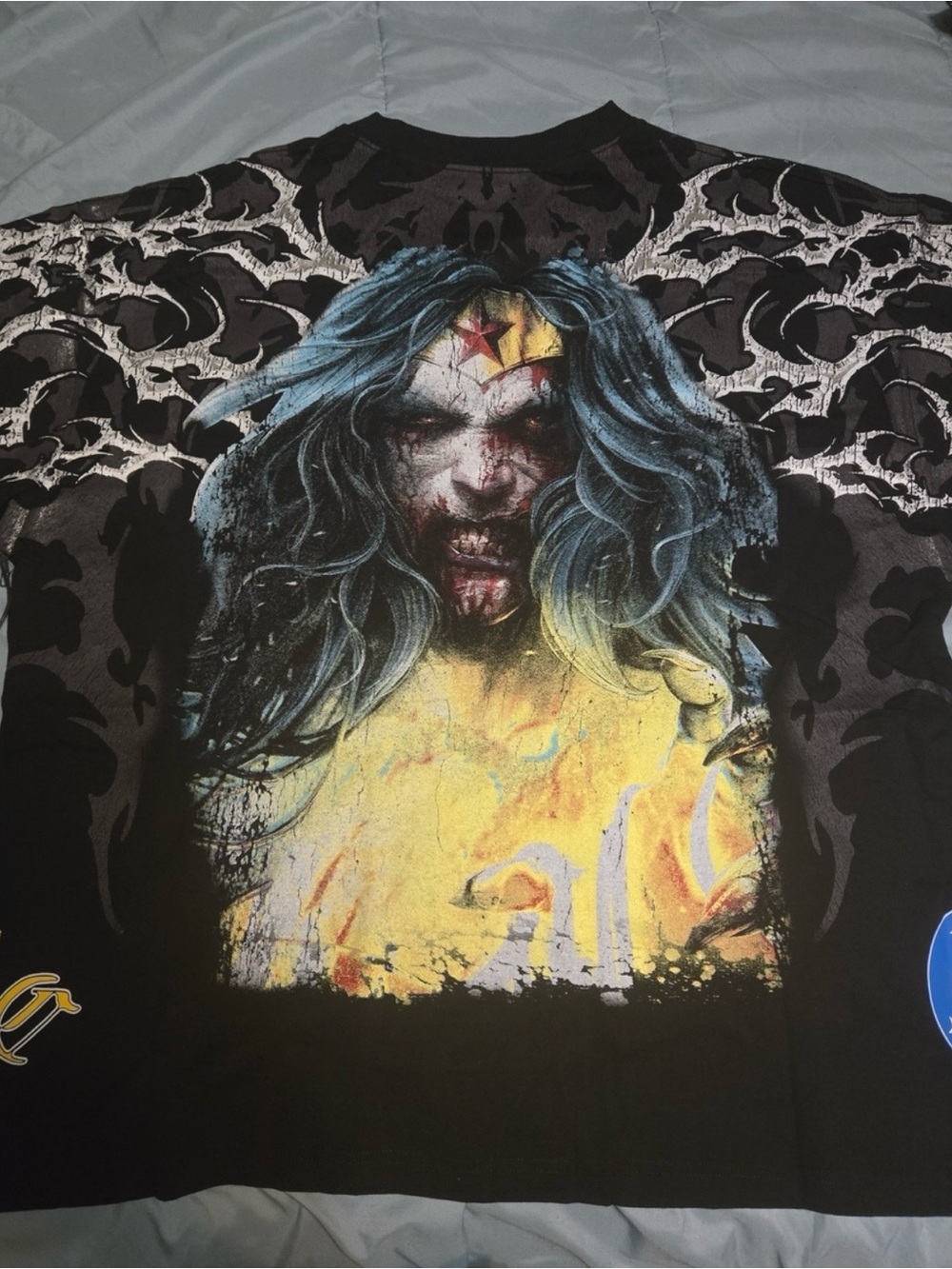 Civil Regime, Zombies, Wonder Woman-Inspired Black & Yellow Men's T-Shirt
